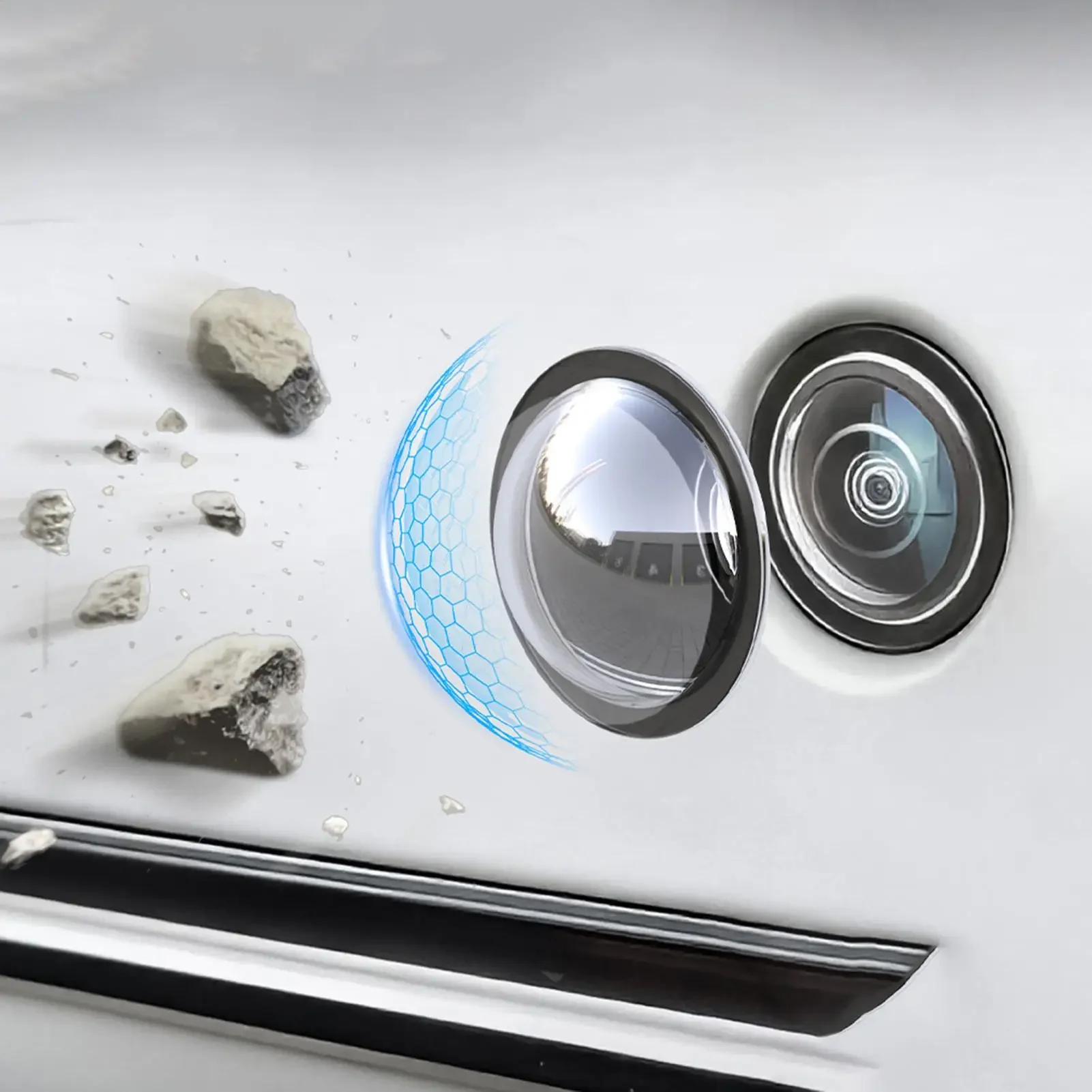 Dash Cam Mirror Backup Camera - Universal Car Camera Lens Protector 2/4PCS