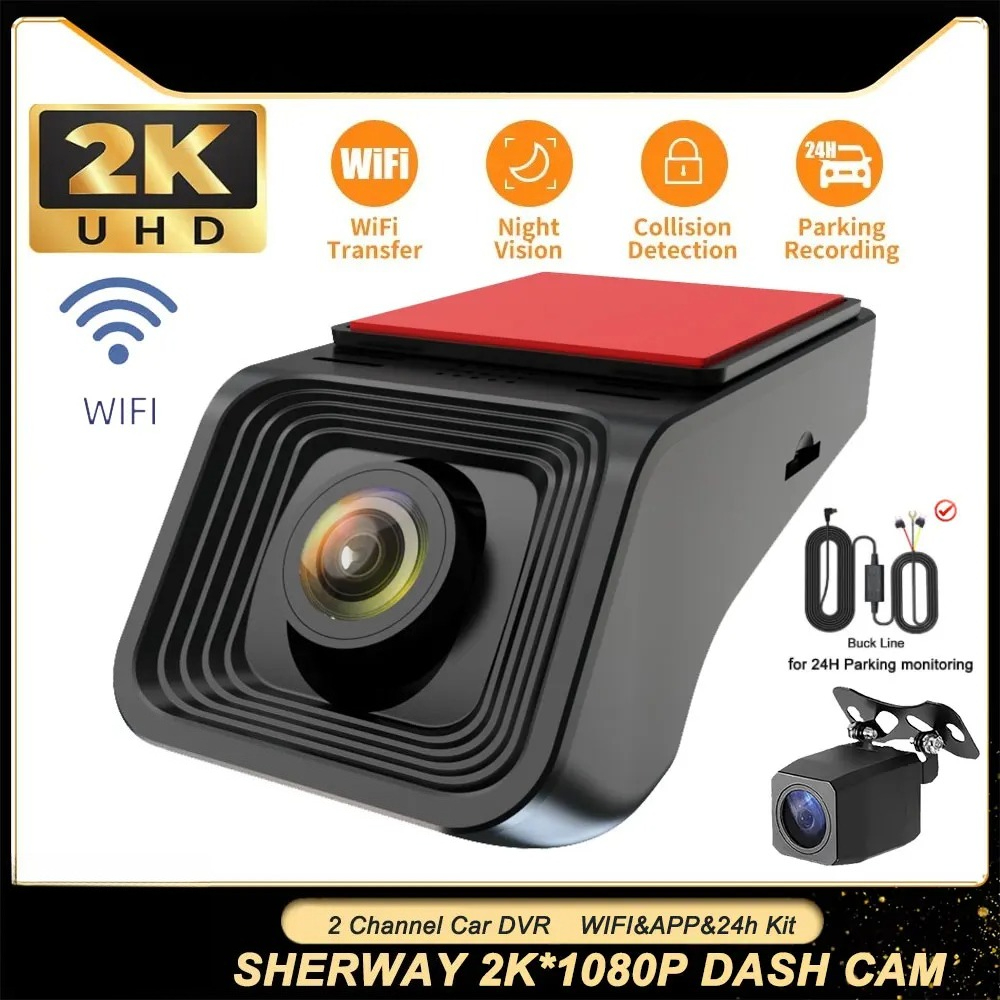 Dash Cam 2K Dual Lens - 2K Dual Lens Dash Camera WiFi