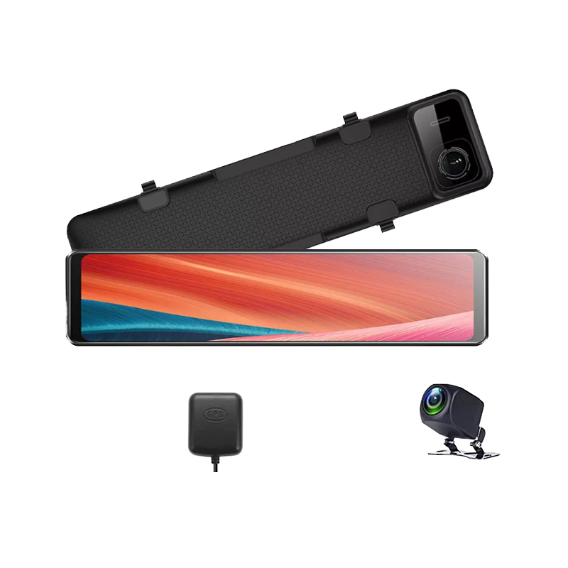 Dash Cam Rear View Mirror 12 Inch - 12 Inch 4K Android Auto Carplay