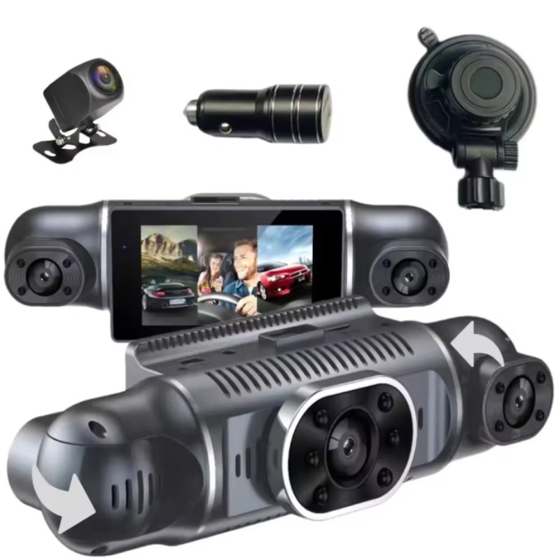 Dash Cam 360 Degree Panoramic - 360 Degrees Panoramic Car DVR 3-Inch
