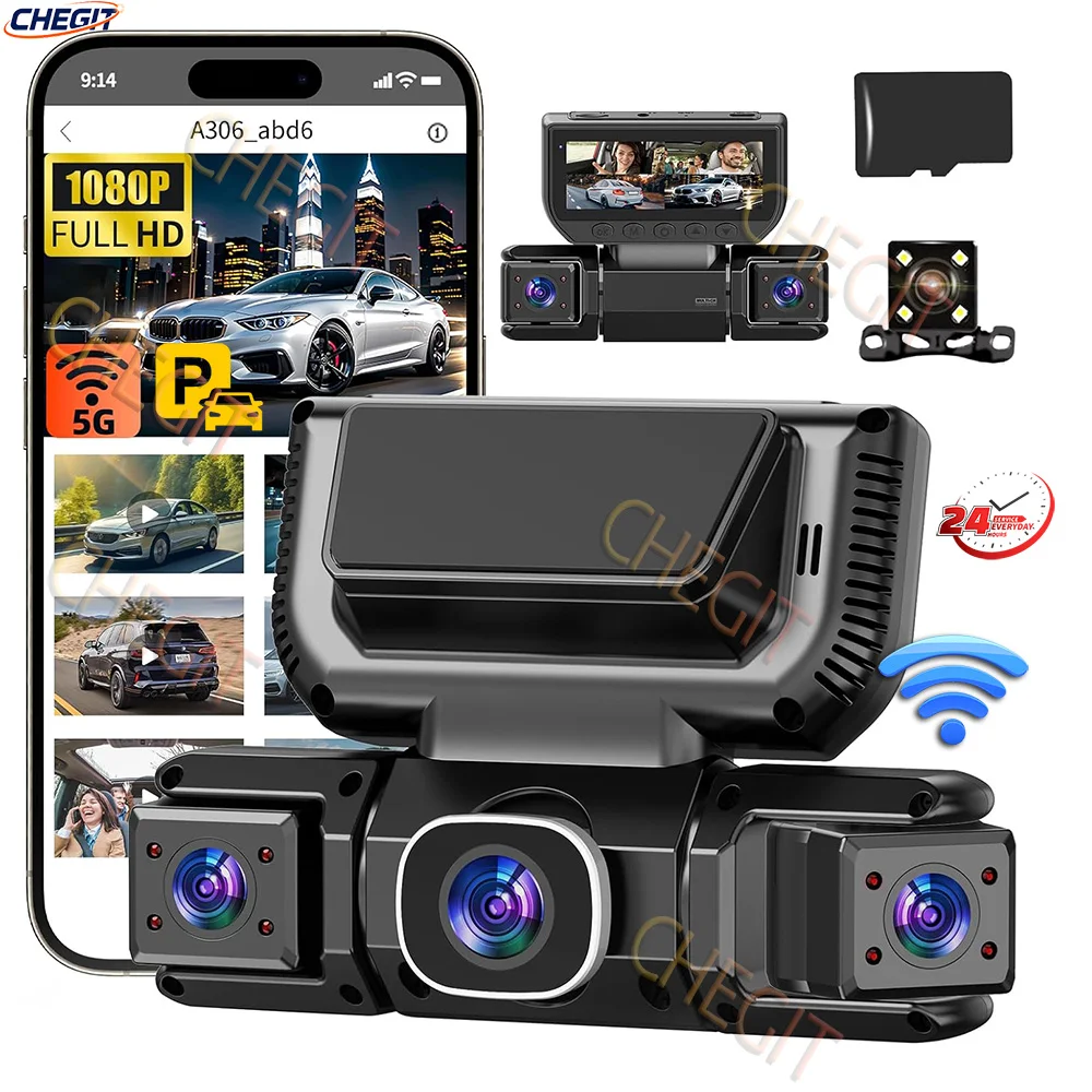 Dash Cam 360 Degree Panoramic - 360 Degrees 4 Camera Front Left