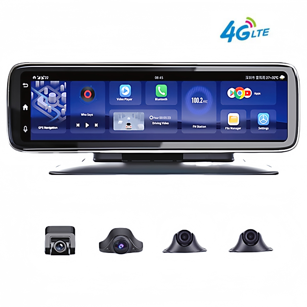 Dash Cam Rear View Mirror 12 Inch - 12 inch Touch Car Rearview Mirror