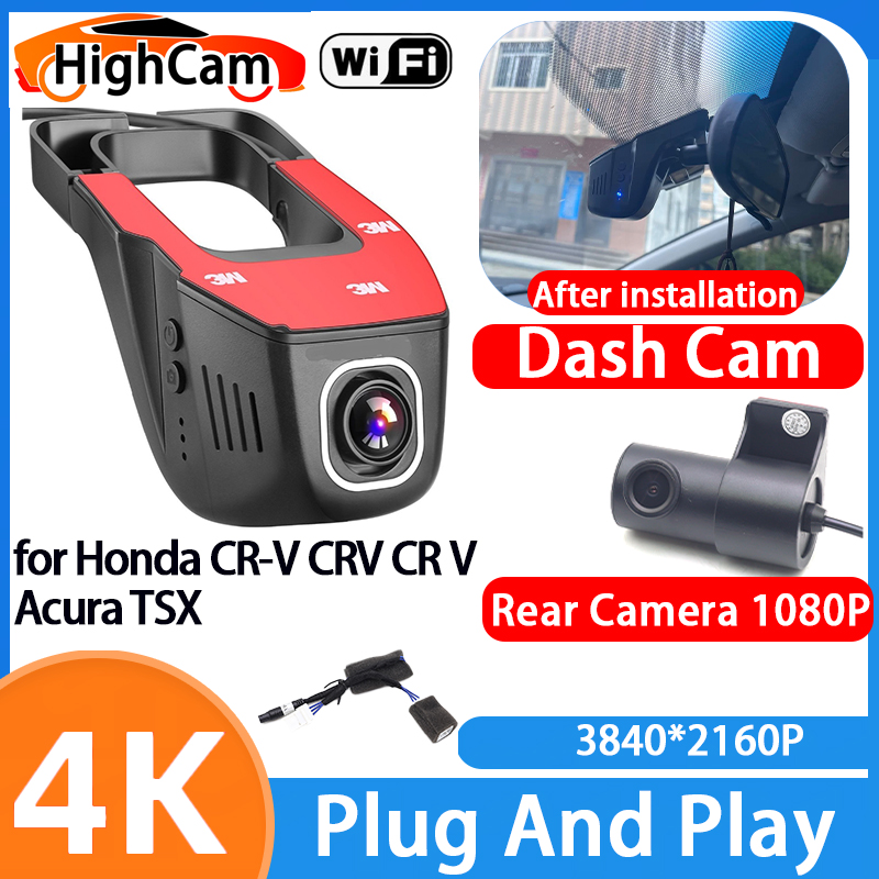 Dash Cam Front And Rear 4K - HighCam for Honda CR-V CRV CR