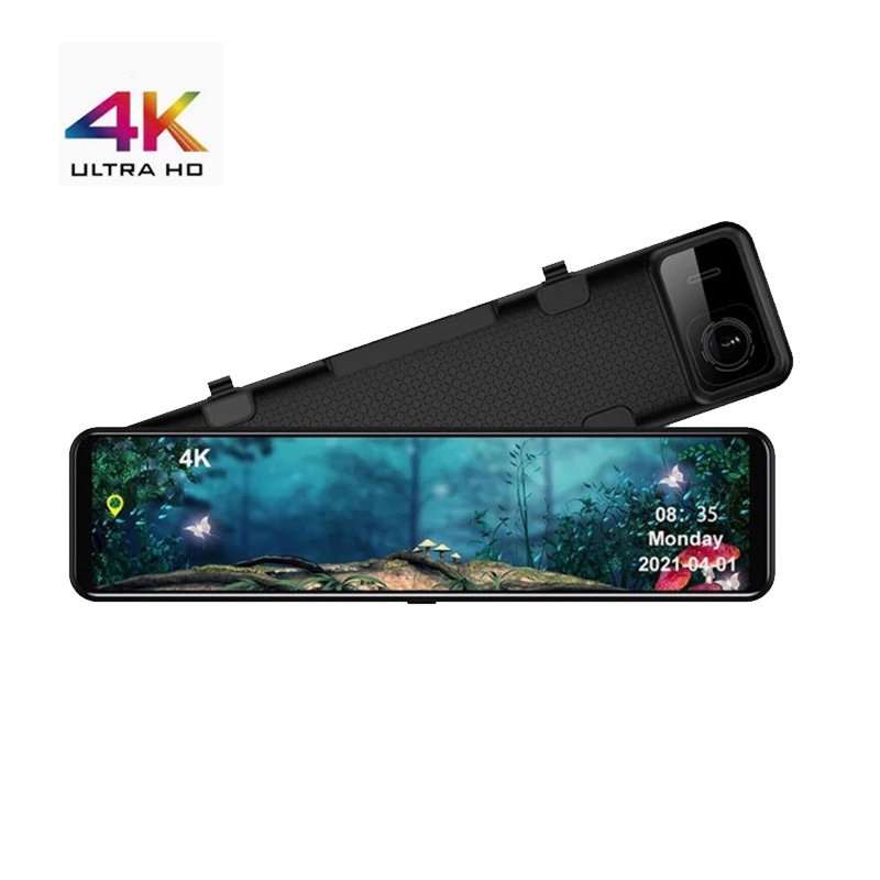 Dual Dash Cam With Gps Wifi - 12 Inch Touch Screen Dual Camera