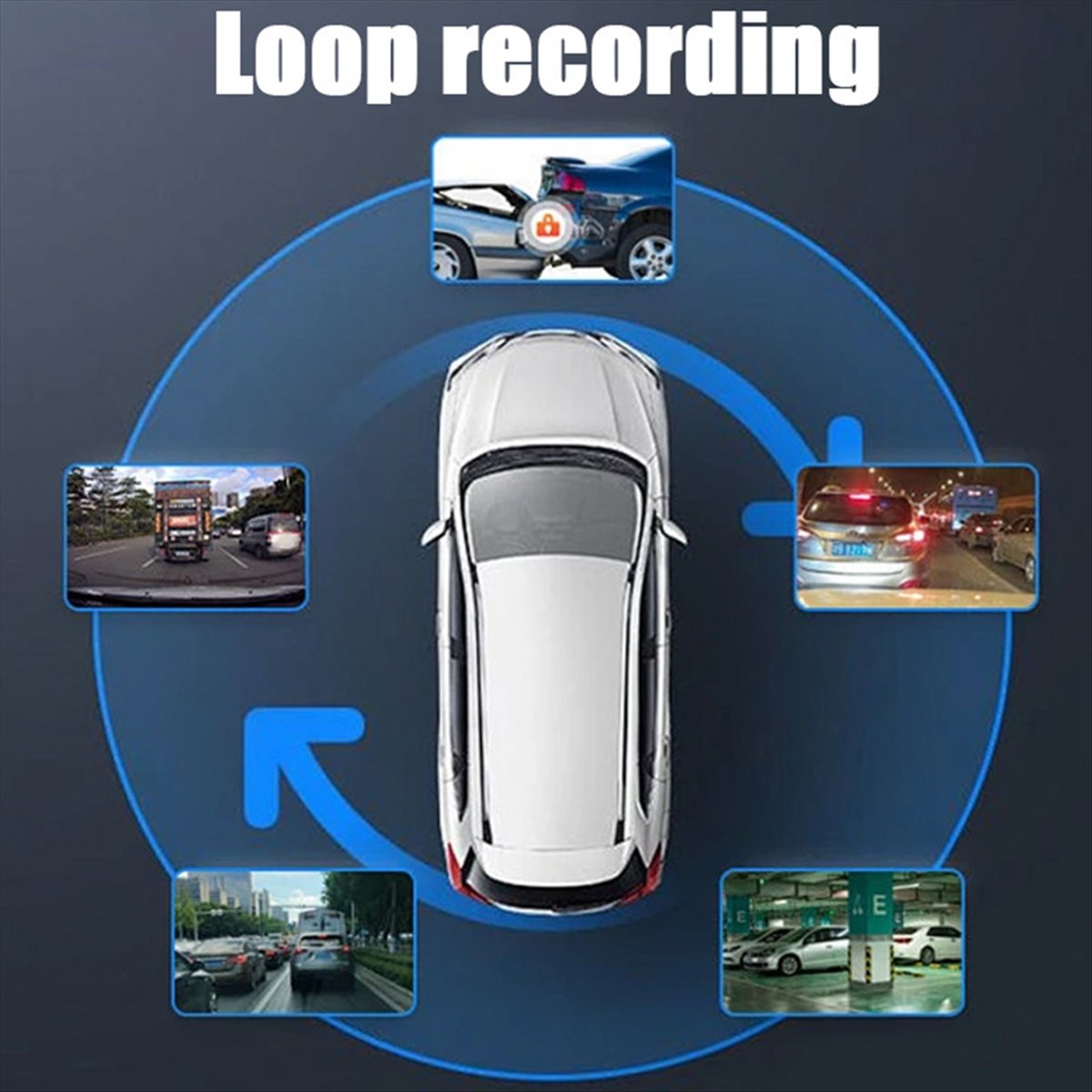 HAPPYDAY~ 3 Channel Dash Cam f - Dash Cam 3 Channel 1080P recension och pris