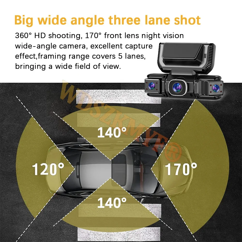 360 Degrees 4 Camera Front Lef - Dash Cam 360 Degree Panoramic recension och pris